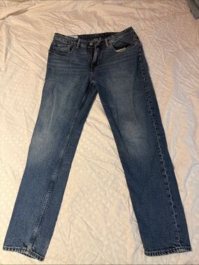 H&M Dark Blue Straight-Leg Jeans